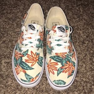 Vans authentic floral pattern shoes